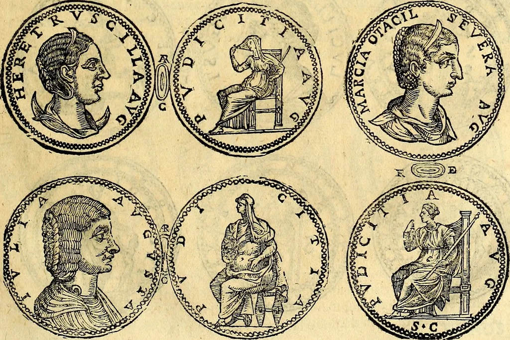 An illustration from Dialoghi di d. Antonio Agostini arcivescovo de Tarracona; sopra le medaglie, iscrizioni, e altre antichita:, 1698, leaf 102