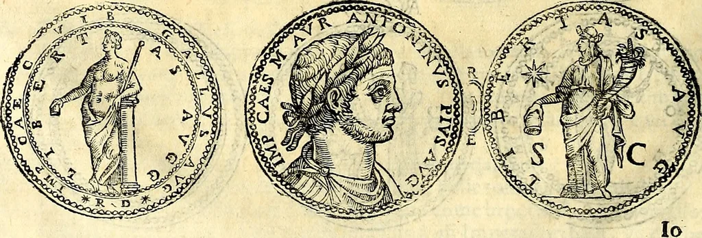 An illustration from Dialoghi di d. Antonio Agostini arcivescovo de Tarracona; sopra le medaglie, iscrizioni, e altre antichita:, 1698, leaf 107
