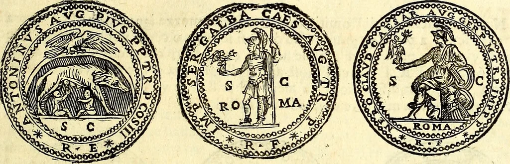 An illustration from Dialoghi di d. Antonio Agostini arcivescovo de Tarracona; sopra le medaglie, iscrizioni, e altre antichita:, 1698, leaf 118