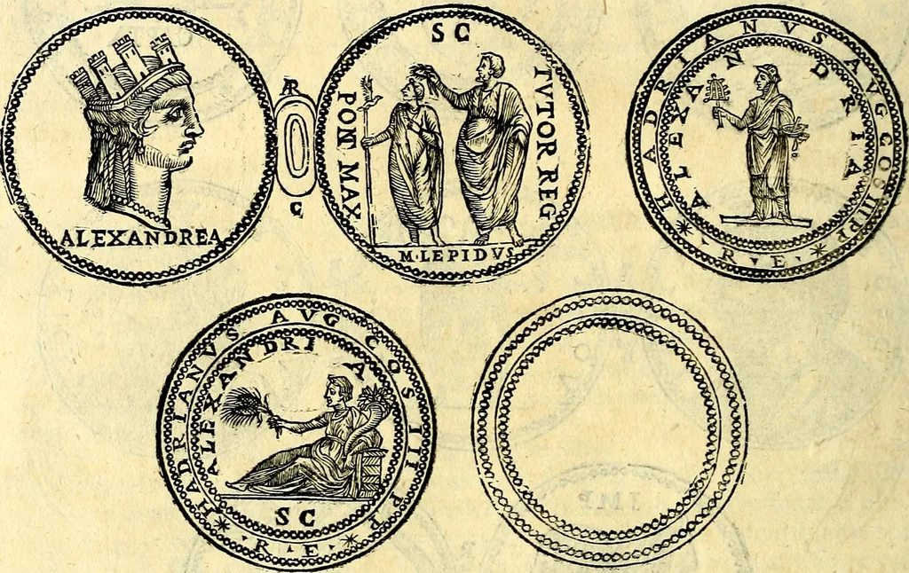 An illustration from Dialoghi di d. Antonio Agostini arcivescovo de Tarracona; sopra le medaglie, iscrizioni, e altre antichita:, 1698, leaf 125