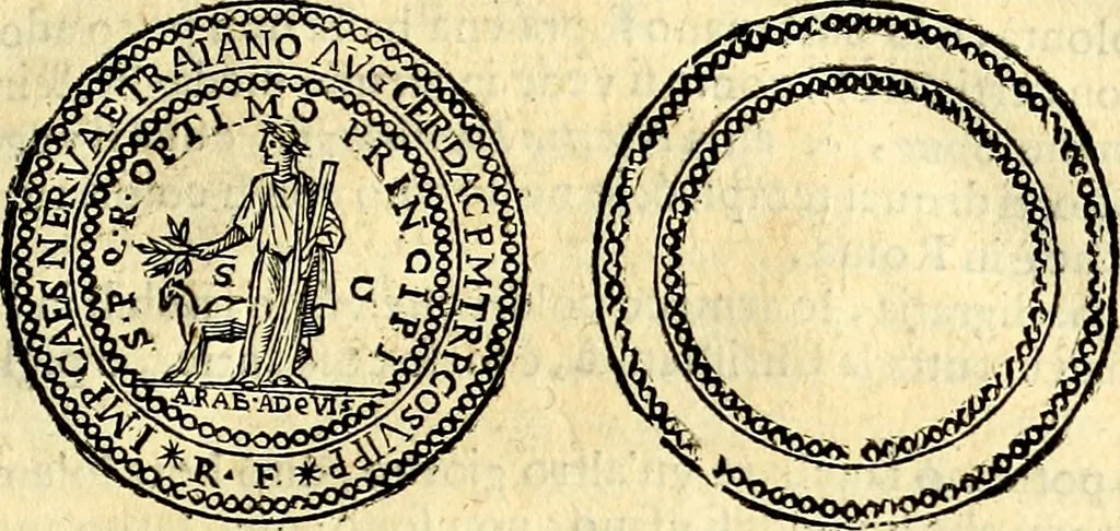 An illustration from Dialoghi di d. Antonio Agostini arcivescovo de Tarracona; sopra le medaglie, iscrizioni, e altre antichita:, 1698, leaf 126