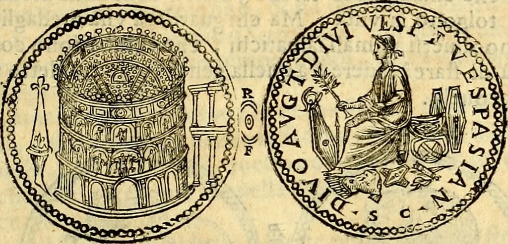 An illustration from Dialoghi di d. Antonio Agostini arcivescovo de Tarracona; sopra le medaglie, iscrizioni, e altre antichita:, 1698, leaf 138