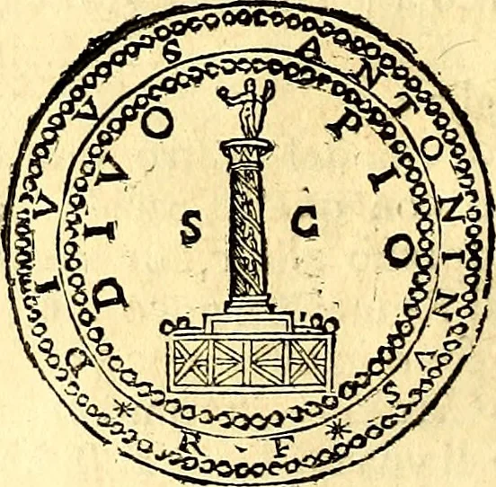 An illustration from Dialoghi di d. Antonio Agostini arcivescovo de Tarracona; sopra le medaglie, iscrizioni, e altre antichita:, 1698, leaf 143