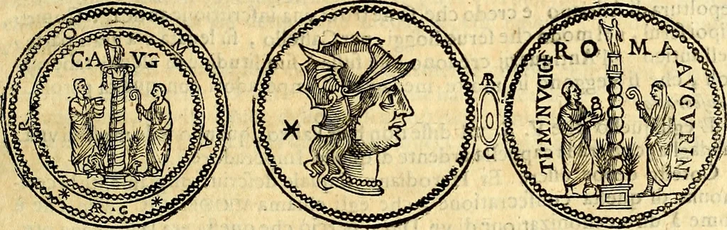 An illustration from Dialoghi di d. Antonio Agostini arcivescovo de Tarracona; sopra le medaglie, iscrizioni, e altre antichita:, 1698, leaf 144