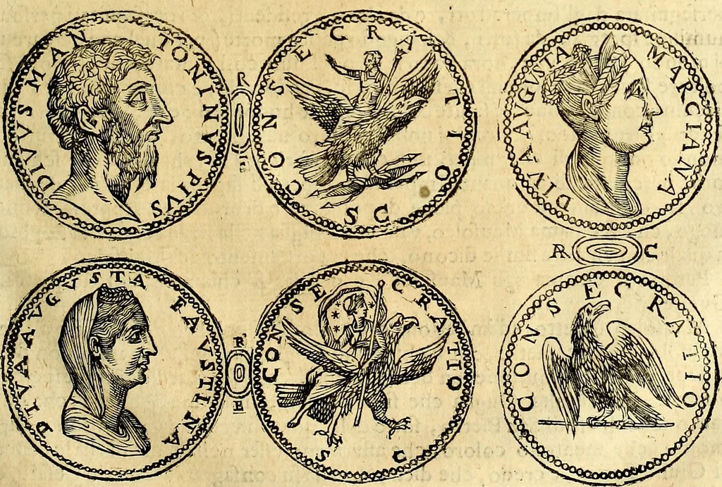 An illustration from Dialoghi di d. Antonio Agostini arcivescovo de Tarracona; sopra le medaglie, iscrizioni, e altre antichita:, 1698, leaf 146