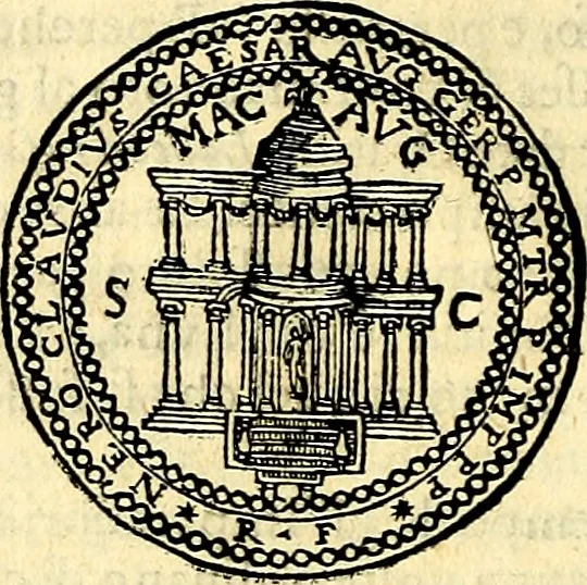 An illustration from Dialoghi di d. Antonio Agostini arcivescovo de Tarracona; sopra le medaglie, iscrizioni, e altre antichita:, 1698, leaf 161
