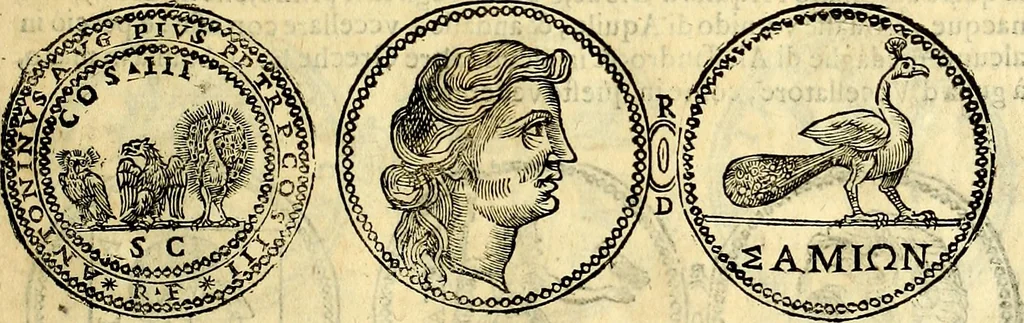An illustration from Dialoghi di d. Antonio Agostini arcivescovo de Tarracona; sopra le medaglie, iscrizioni, e altre antichita:, 1698, leaf 164