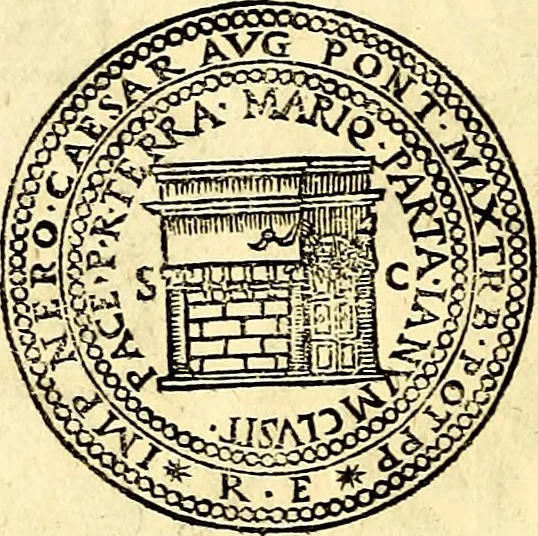 An illustration from Dialoghi di d. Antonio Agostini arcivescovo de Tarracona; sopra le medaglie, iscrizioni, e altre antichita:, 1698, leaf 173