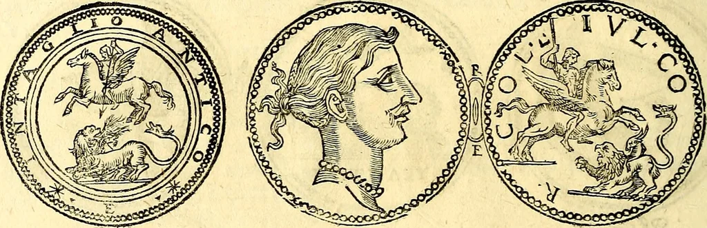 An illustration from Dialoghi di d. Antonio Agostini arcivescovo de Tarracona; sopra le medaglie, iscrizioni, e altre antichita:, 1698, leaf 175