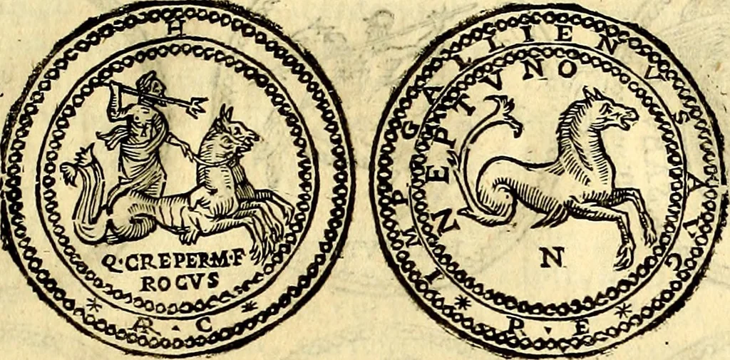 An illustration from Dialoghi di d. Antonio Agostini arcivescovo de Tarracona; sopra le medaglie, iscrizioni, e altre antichita:, 1698, leaf 176