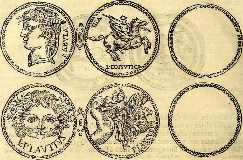 An illustration from Dialoghi di d. Antonio Agostini arcivescovo de Tarracona; sopra le medaglie, iscrizioni, e altre antichita:, 1698, leaf 177