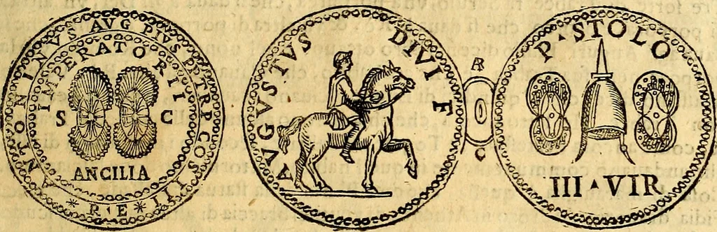 An illustration from Dialoghi di d. Antonio Agostini arcivescovo de Tarracona; sopra le medaglie, iscrizioni, e altre antichita:, 1698, leaf 178