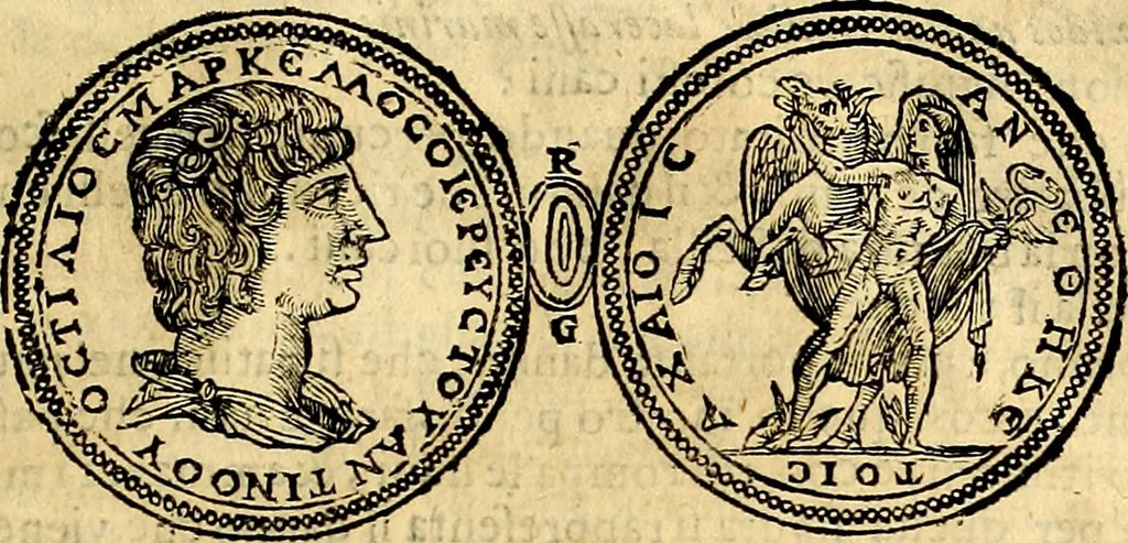 An illustration from Dialoghi di d. Antonio Agostini arcivescovo de Tarracona; sopra le medaglie, iscrizioni, e altre antichita:, 1698, leaf 184