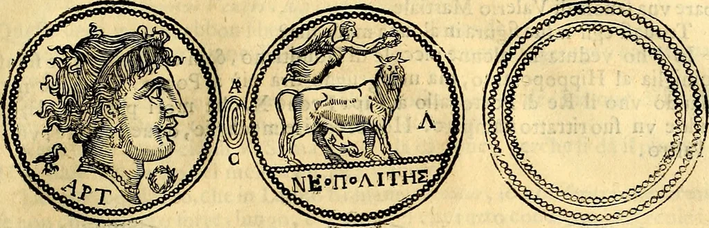 An illustration from Dialoghi di d. Antonio Agostini arcivescovo de Tarracona; sopra le medaglie, iscrizioni, e altre antichita:, 1698, leaf 188