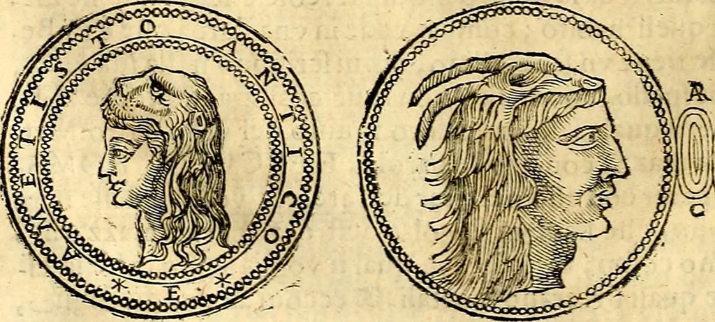 An illustration from Dialoghi di d. Antonio Agostini arcivescovo de Tarracona; sopra le medaglie, iscrizioni, e altre antichita:, 1698, leaf 193