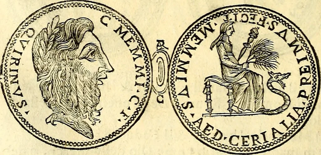 An illustration from Dialoghi di d. Antonio Agostini arcivescovo de Tarracona; sopra le medaglie, iscrizioni, e altre antichita:, 1698, leaf 197
