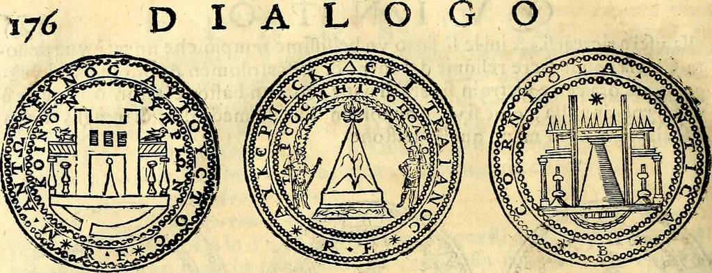 An illustration from Dialoghi di d. Antonio Agostini arcivescovo de Tarracona; sopra le medaglie, iscrizioni, e altre antichita:, 1698, leaf 201