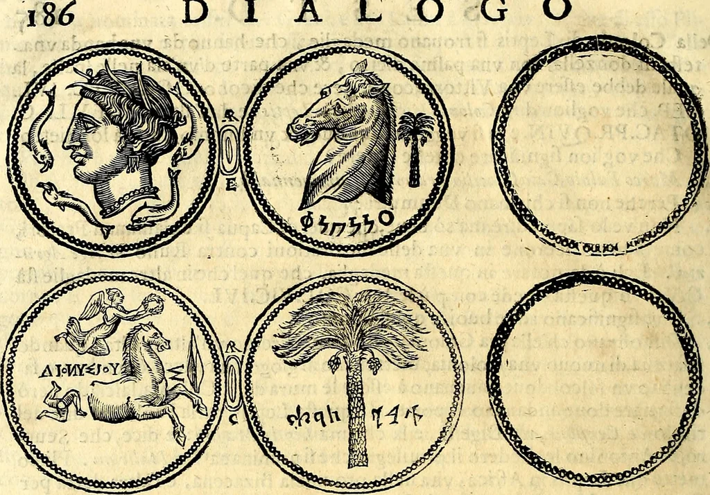 An illustration from Dialoghi di d. Antonio Agostini arcivescovo de Tarracona; sopra le medaglie, iscrizioni, e altre antichita:, 1698, leaf 211