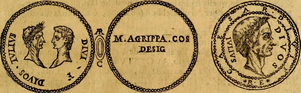 An illustration from Dialoghi di d. Antonio Agostini arcivescovo de Tarracona; sopra le medaglie, iscrizioni, e altre antichita:, 1698, leaf 220
