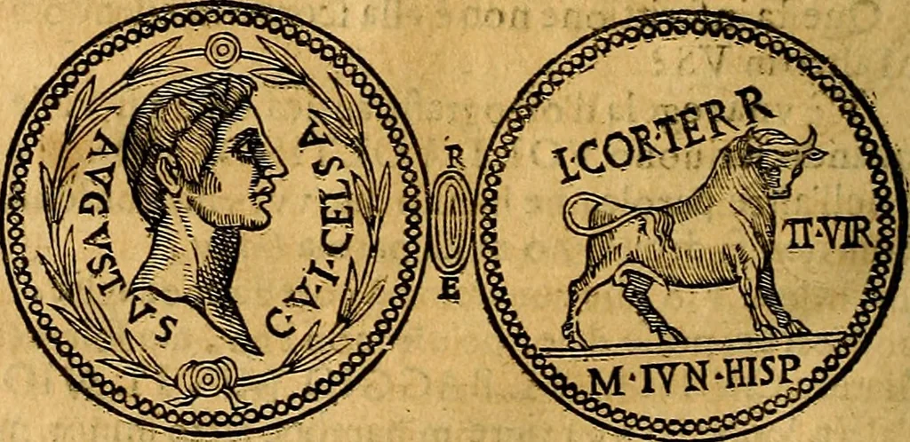 An illustration from Dialoghi di d. Antonio Agostini arcivescovo de Tarracona; sopra le medaglie, iscrizioni, e altre antichita:, 1698, leaf 221