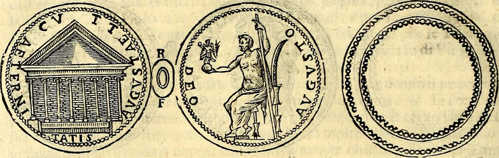An illustration from Dialoghi di d. Antonio Agostini arcivescovo de Tarracona; sopra le medaglie, iscrizioni, e altre antichita:, 1698, leaf 231