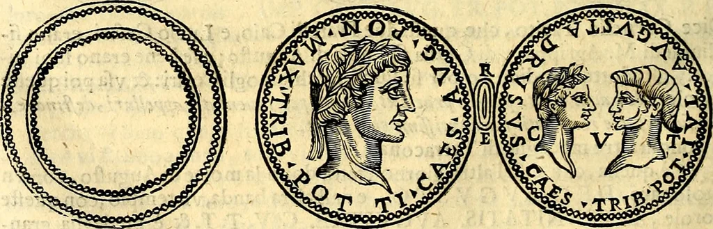 An illustration from Dialoghi di d. Antonio Agostini arcivescovo de Tarracona; sopra le medaglie, iscrizioni, e altre antichita:, 1698, leaf 231