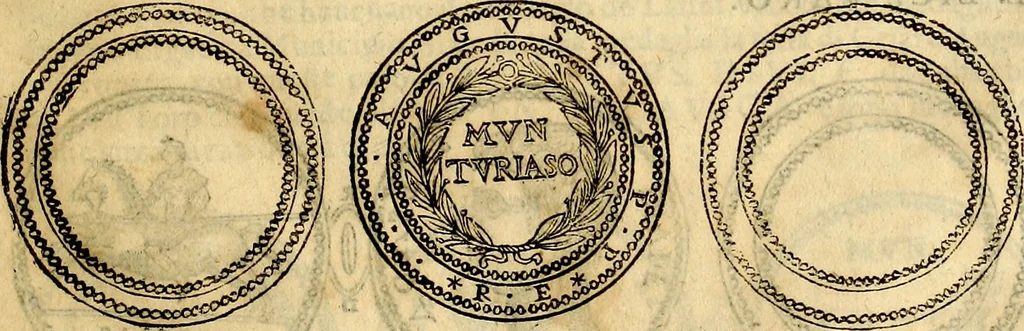 An illustration from Dialoghi di d. Antonio Agostini arcivescovo de Tarracona; sopra le medaglie, iscrizioni, e altre antichita:, 1698, leaf 234