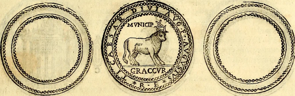 An illustration from Dialoghi di d. Antonio Agostini arcivescovo de Tarracona; sopra le medaglie, iscrizioni, e altre antichita:, 1698, leaf 252
