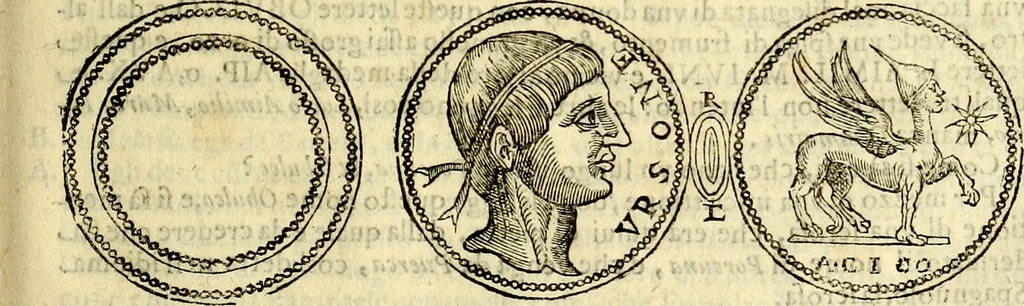 An illustration from Dialoghi di d. Antonio Agostini arcivescovo de Tarracona; sopra le medaglie, iscrizioni, e altre antichita:, 1698, leaf 258