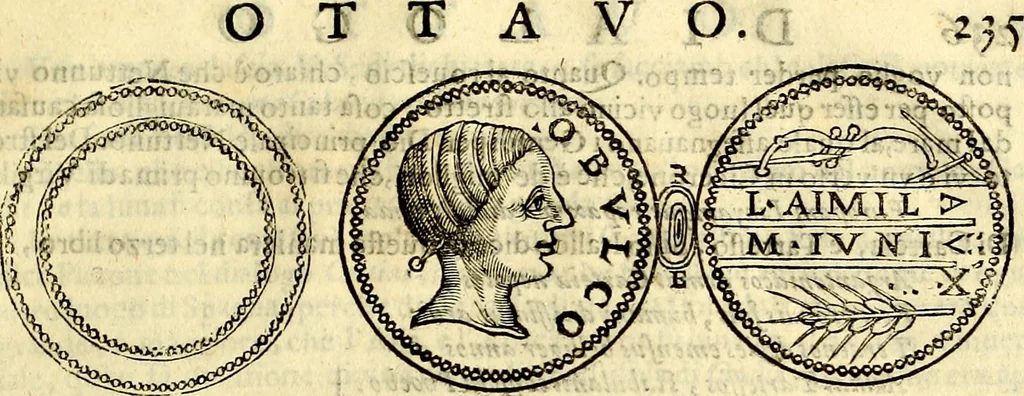 An illustration from Dialoghi di d. Antonio Agostini arcivescovo de Tarracona; sopra le medaglie, iscrizioni, e altre antichita:, 1698, leaf 260