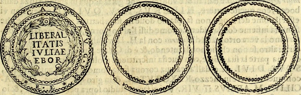 An illustration from Dialoghi di d. Antonio Agostini arcivescovo de Tarracona; sopra le medaglie, iscrizioni, e altre antichita:, 1698, leaf 264