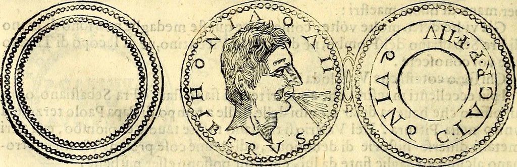 An illustration from Dialoghi di d. Antonio Agostini arcivescovo de Tarracona; sopra le medaglie, iscrizioni, e altre antichita:, 1698, leaf 265