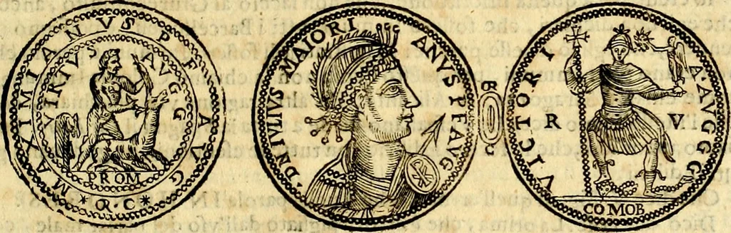 An illustration from Dialoghi di d. Antonio Agostini arcivescovo de Tarracona; sopra le medaglie, iscrizioni, e altre antichita:, 1698, leaf 276