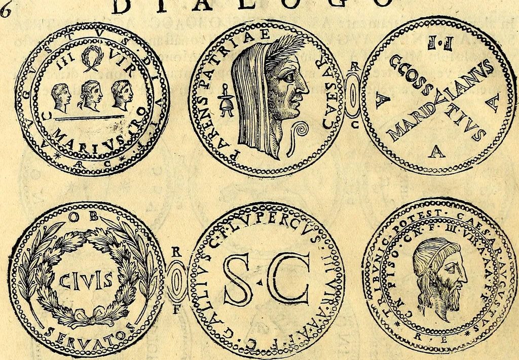 An illustration from Dialoghi di d. Antonio Agostini arcivescovo de Tarracona; sopra le medaglie, iscrizioni, e altre antichita:, 1698, leaf 31