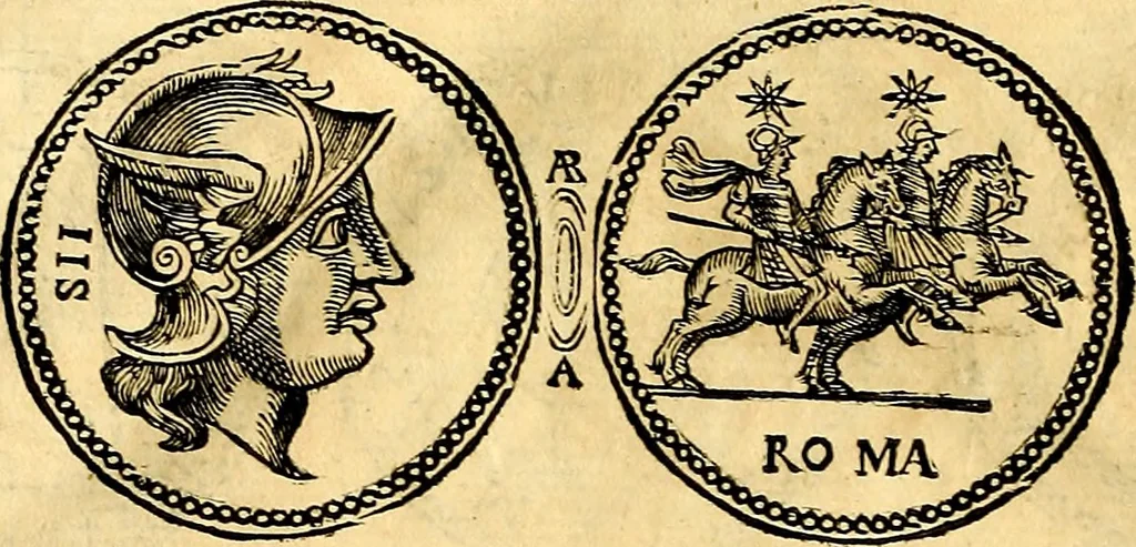 An illustration from Dialoghi di d. Antonio Agostini arcivescovo de Tarracona; sopra le medaglie, iscrizioni, e altre antichita:, 1698, leaf 33