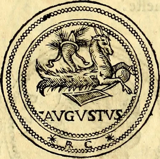 An illustration from Dialoghi di d. Antonio Agostini arcivescovo de Tarracona; sopra le medaglie, iscrizioni, e altre antichita:, 1698, leaf 36