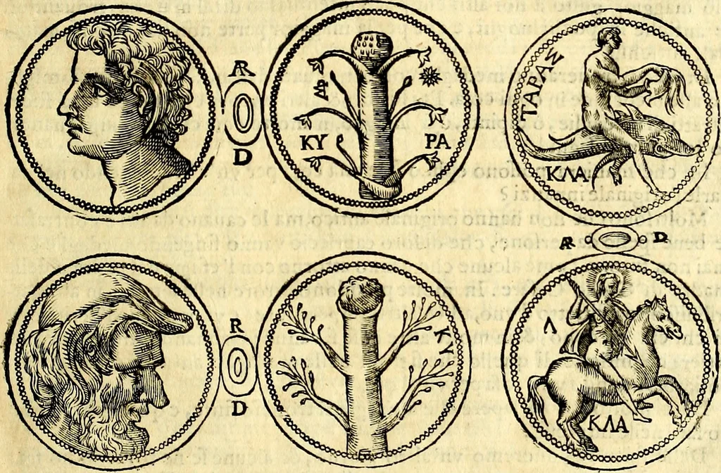 An illustration from Dialoghi di d. Antonio Agostini arcivescovo de Tarracona; sopra le medaglie, iscrizioni, e altre antichita:, 1698, leaf 38
