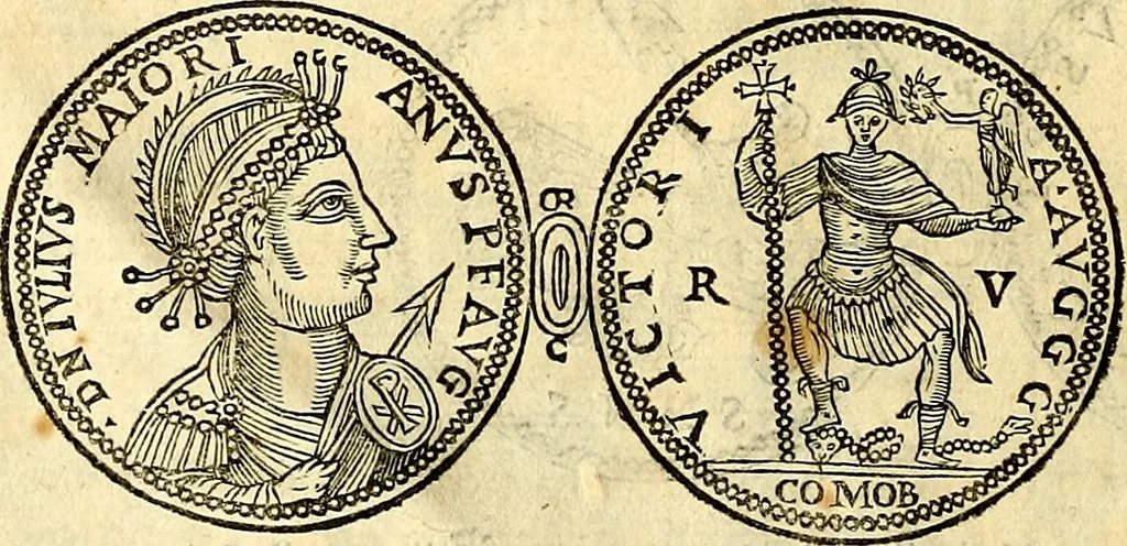 An illustration from Dialoghi di d. Antonio Agostini arcivescovo de Tarracona; sopra le medaglie, iscrizioni, e altre antichita:, 1698, leaf 43