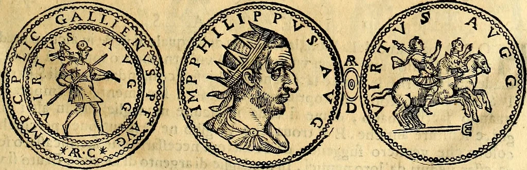 An illustration from Dialoghi di d. Antonio Agostini arcivescovo de Tarracona; sopra le medaglie, iscrizioni, e altre antichita:, 1698, leaf 54