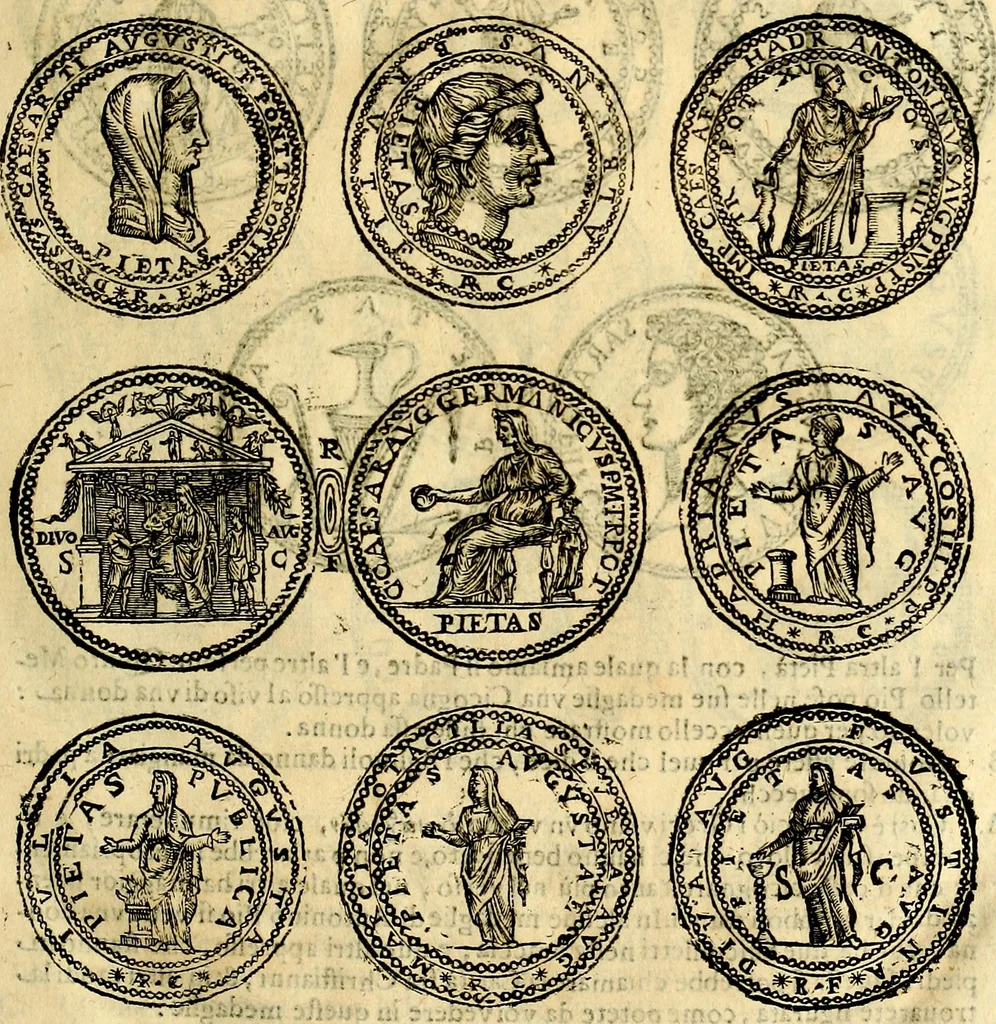 An illustration from Dialoghi di d. Antonio Agostini arcivescovo de Tarracona; sopra le medaglie, iscrizioni, e altre antichita:, 1698, leaf 56