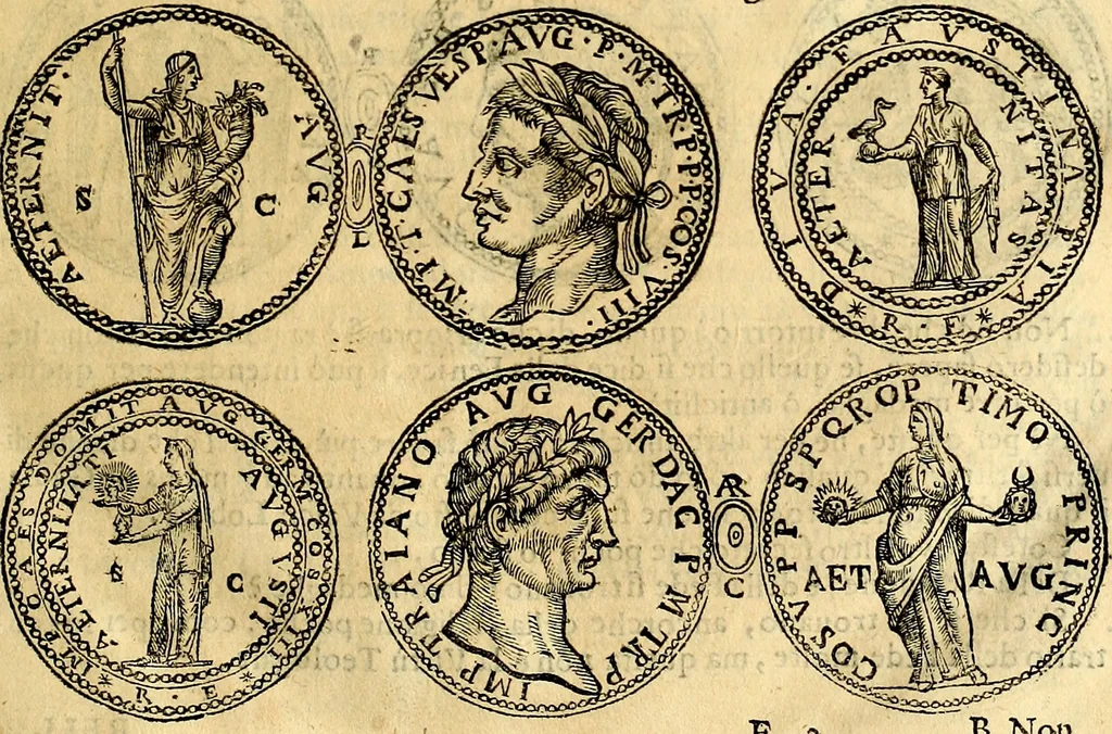 An illustration from Dialoghi di d. Antonio Agostini arcivescovo de Tarracona; sopra le medaglie, iscrizioni, e altre antichita:, 1698, leaf 60