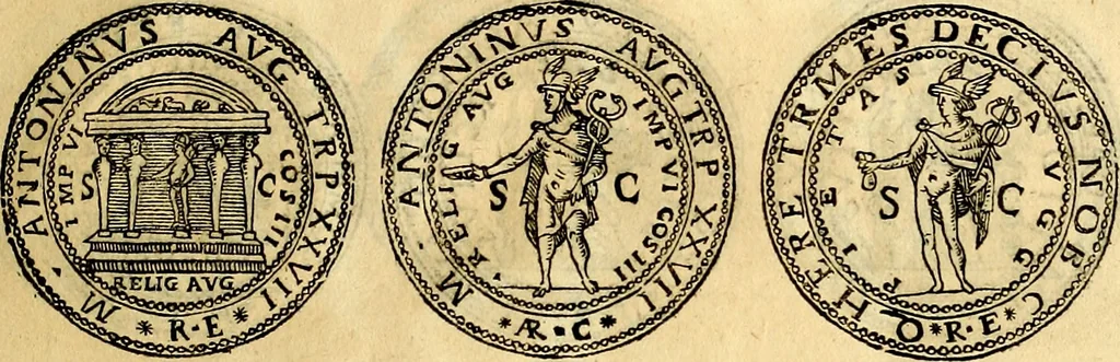 An illustration from Dialoghi di d. Antonio Agostini arcivescovo de Tarracona; sopra le medaglie, iscrizioni, e altre antichita:, 1698, leaf 62