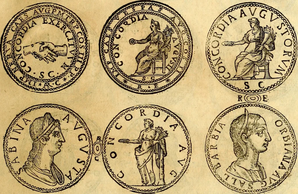 An illustration from Dialoghi di d. Antonio Agostini arcivescovo de Tarracona; sopra le medaglie, iscrizioni, e altre antichita:, 1698, leaf 64