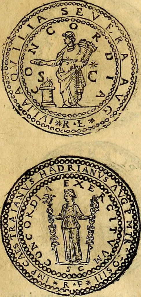 An illustration from Dialoghi di d. Antonio Agostini arcivescovo de Tarracona; sopra le medaglie, iscrizioni, e altre antichita:, 1698, leaf 64