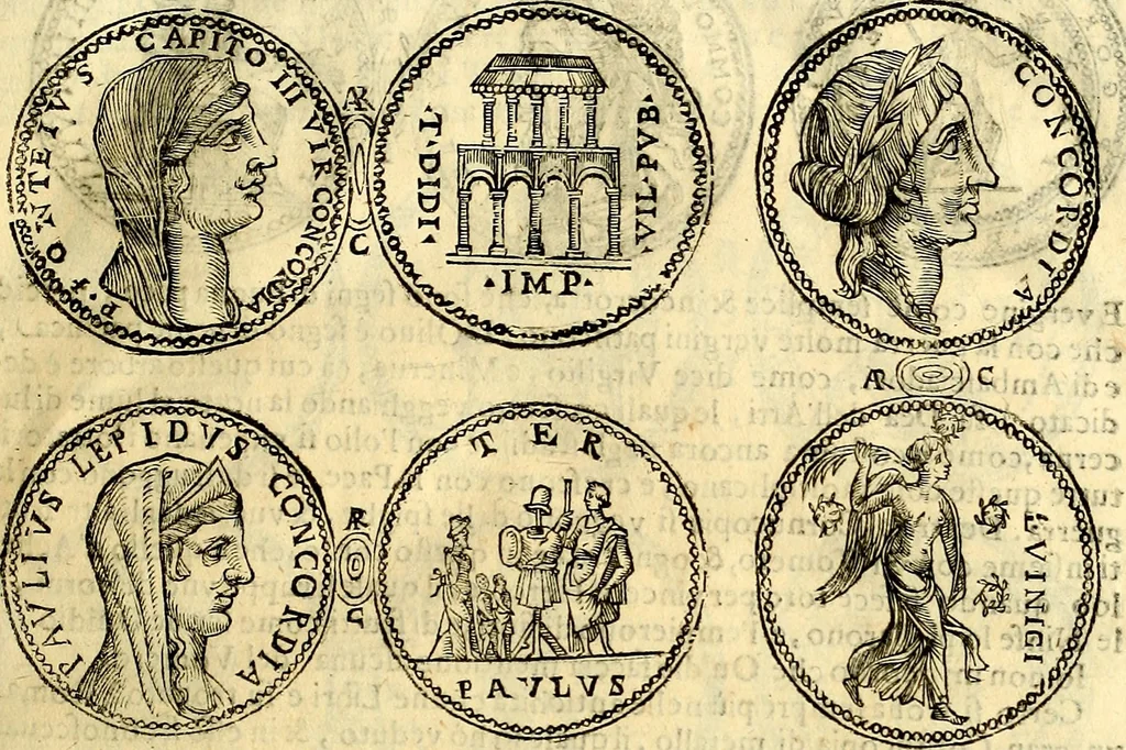 An illustration from Dialoghi di d. Antonio Agostini arcivescovo de Tarracona; sopra le medaglie, iscrizioni, e altre antichita:, 1698, leaf 66