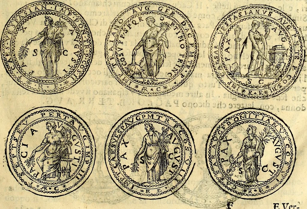 An illustration from Dialoghi di d. Antonio Agostini arcivescovo de Tarracona; sopra le medaglie, iscrizioni, e altre antichita:, 1698, leaf 66