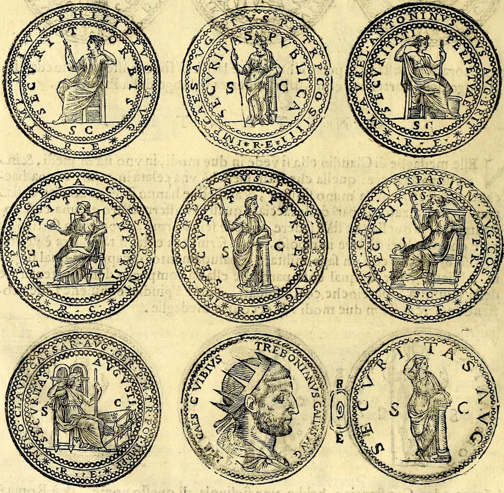 An illustration from Dialoghi di d. Antonio Agostini arcivescovo de Tarracona; sopra le medaglie, iscrizioni, e altre antichita:, 1698, leaf 73