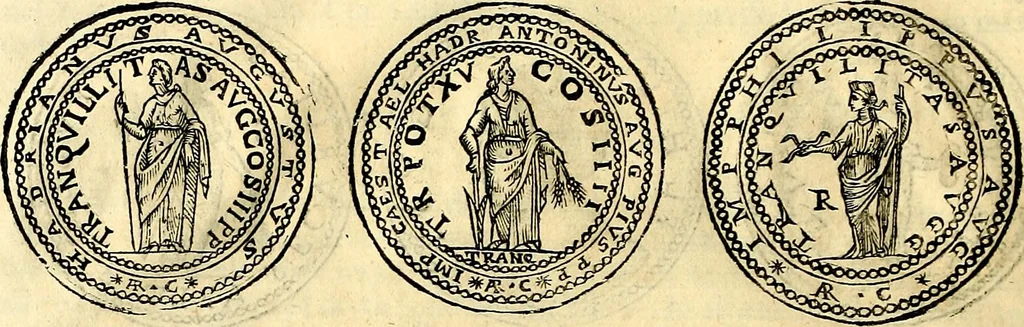 An illustration from Dialoghi di d. Antonio Agostini arcivescovo de Tarracona; sopra le medaglie, iscrizioni, e altre antichita:, 1698, leaf 75