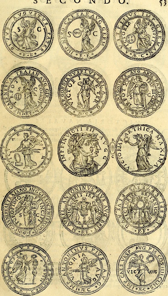 An illustration from Dialoghi di d. Antonio Agostini arcivescovo de Tarracona; sopra le medaglie, iscrizioni, e altre antichita:, 1698, leaf 78