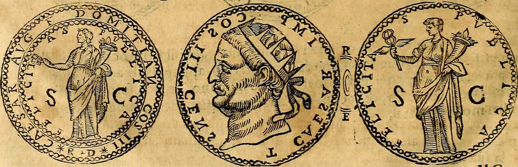An illustration from Dialoghi di d. Antonio Agostini arcivescovo de Tarracona; sopra le medaglie, iscrizioni, e altre antichita:, 1698, leaf 83